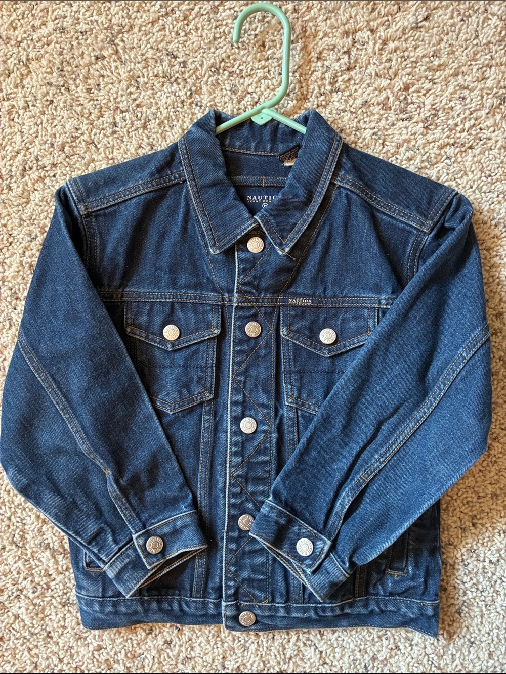 Nautica Kids Indigo Denim Jacket with Metal Buttons